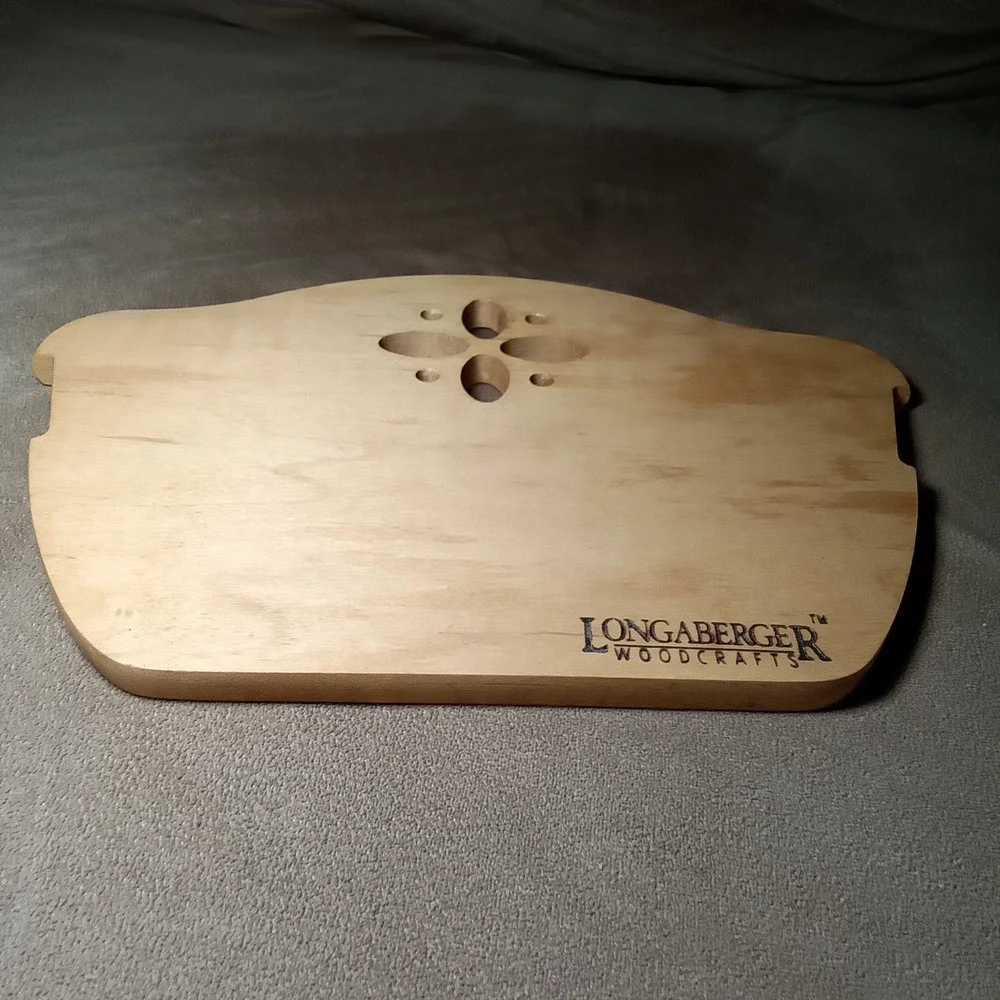 Longaberger Woodcrafts‎ Wooden Basket Lid Protector Flower Cutout Wood Divider